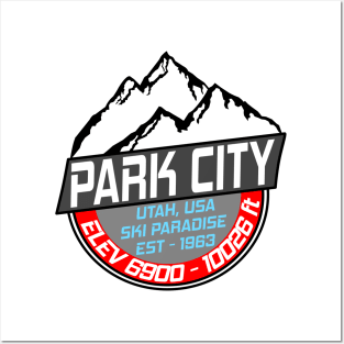 Ski Park City Utah USA Skiing Paradise Posters and Art